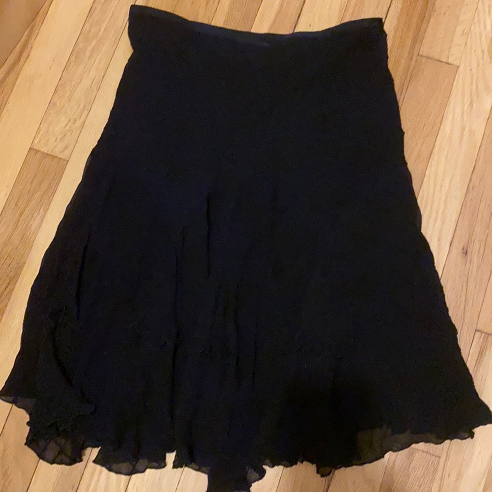 Diane von furstenberg black stretch waist skirt
